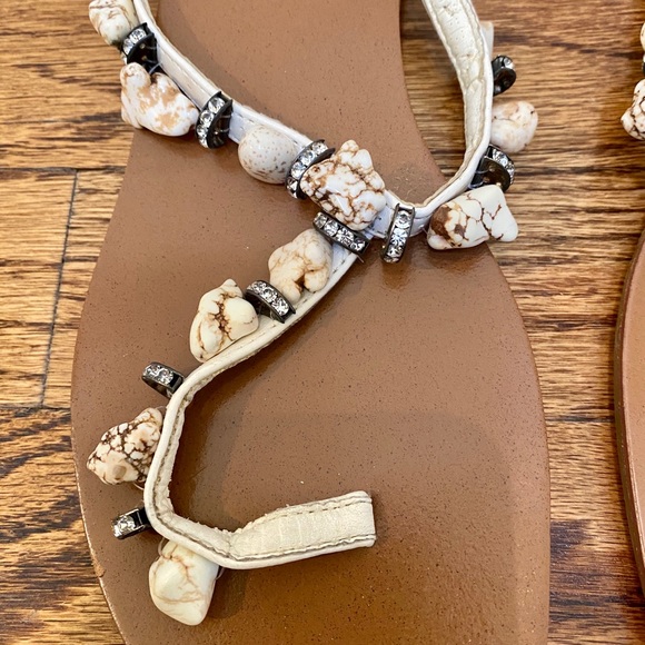 Dizzy Rhinestone Flip Flops - Picture 3 of 6